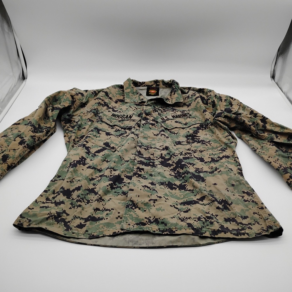 American Apparel USMC MARPAT Woodland Digital Camo Combat Jacket Medium Regular
